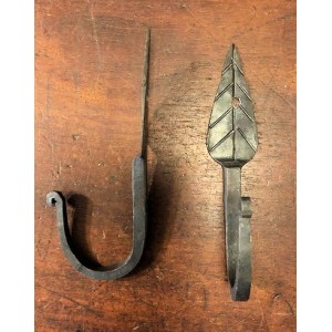 Leaf Hook - Hand Forged Iron